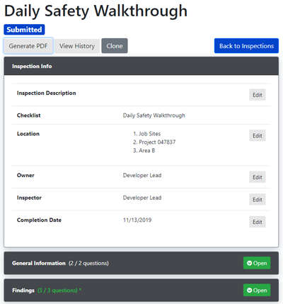 Daily Safety Walkthrough File Anywhere